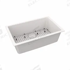 ELKAY Sink: 29 1/2 in Overall Lg, 18 3/4 in Overall Wd, 9 1/2 in Bowl Dp, 27 in Bowl Lg, 1 Bowls (MPN ELGRU13022WH0C). Key specifications — Brand: ELKAY; Color Family: White.