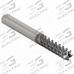 CLEVELAND Square End Mill: Carbide, TiAlN Coated, 5 Flute, 7/16" Mill Dia, 2" LOC, 4" OAL (MPN C80439)