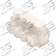 BURNDY Multitap Connector: 4 Port, Single-Sided Entry, 10 AWG – 250 kcmil Wire Size, Clear (MPN BIBS2504). Key specifications — Body Material: Aluminum; Brand: BURNDY.