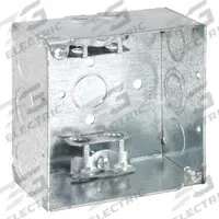 RACO Electrical Box: Steel, Steel - 4" x 4" Square Box Material & Nominal Size, Square, 2 Gangs (MPN 248). Key specifications — Brand: RACO; Bracket Style: Without Bracket; Clamp Style: MC.