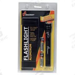 ABILITY ONE Flashlight: 60 lm, 1.5 hr Run Time at Max. Brightness, 1 Light Output, Silver, Aluminum (MPN 6230-01-513-3305). Key specifications — Brand: ABILITY ONE; Battery Requirements - Broad: Includes 2 AA.