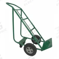 APPROVED VENDOR General Purpose Hand Truck: 800 lb, Flow-Back Handle, Green, Steel, Flat-Free (MPN 39E624). Key specifications — Brand: APPROVED VENDOR; Color: Green.