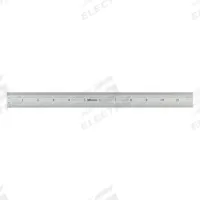 MITUTOYO Rigid Rule: 182-125, 12 in / 300 mm, 0.05 in Thick, 0.5 mm/1/64 in, Chrome, Black, Rigid. Key specifications — attr939978: 0.5 mm; attr934745: MITUTOYO; attr944504: Inside Read; attr944509: Chrome; attr939993: Decimal; attr986193: Etched.