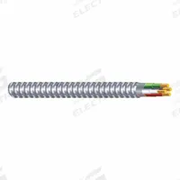 SOUTHWIRE Metal Clad Cable: 8 AWG, 3 Conductors, Copper, 25 ft, Aluminum, Std, THHN (MPN 68713799-25). Key specifications — Brand: SOUTHWIRE.