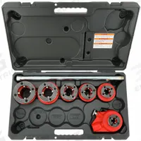 RIDGID Manual Ratchet Pipe Threader: Pipe Threading, 6 Die Heads, NPT, 6 Dies, Right Hand (MPN 12-R). Key specifications — attr510765: Pipe Threading; attr510761: Right Hand; attr510767: Ratchet Assembly; attr510762: 1/2 in to 2 in; attr473917: RIDGID.