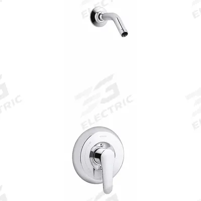 KOHLER Shower Faucet: July, Polished Chrome Finish, Lever Faucet Handle - Shower Faucets with Fixed Shower Arms