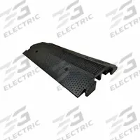 Drop-Over Cable Ramp: 2 Channels, 17 in Wd, 3 in Ht, 36 1/2 in Lg (MPN DO-ED-XL-BK). Key specifications — Brand: ELECTRIDUCT; Color: Black; Connection Style: T-Shaped; Material: Rubber; Load Capacity: 4,000 lb/Axle.