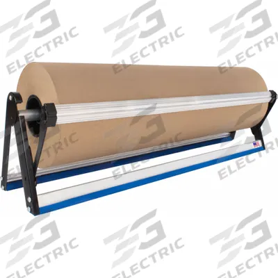ENCORE PACKAGING Economy Kraft Paper Dispenser: Mounted, For 12 in Roll Wd, 18 in Overall Wd - Single-Roll Paper Dispensers