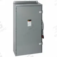 SQUARE D Safety Switch: Fusible, 400 A, Three Phase, 600V AC, Galvanized Steel, Indoor/Outdoor (MPN H365AWK). Key specifications — Brand: SQUARE D.