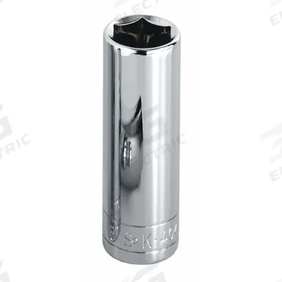 SK PROFESSIONAL TOOLS Socket: SAE, 1/2 in Drive Size, 9/16 in Socket Size, 12-Point, Deep - 1/2" Drive Hand Sockets