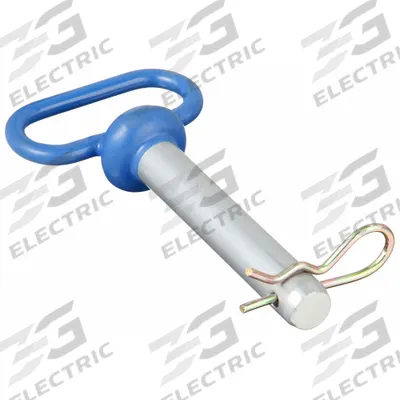 BUYERS PRODUCTS Hitch Pin: 7/8 in Pin Dia, 4 1/2 in Overall Lg, 4 1/2 in Usable Lg - Pin & Clips