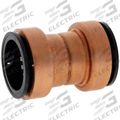 NIBCO Push-Fit Elbow Fitting: Straight, 1 in OD x 1 in OD Size - Copper Push-to-Connect Tube Fittings