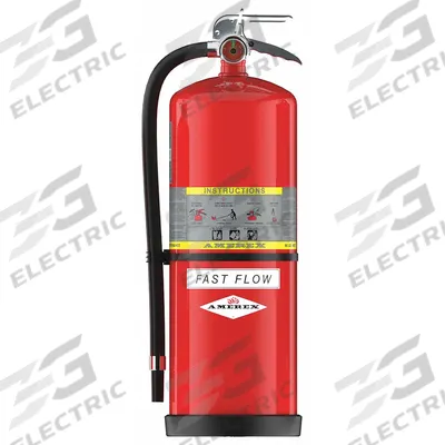 AMEREX Fire Extinguisher: 30 lb Extinguisher Capacity, 4A:40B:C - Class ABC Fire Extinguishers