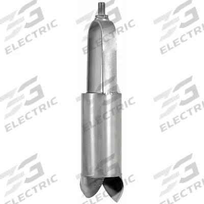 AMS Soil Auger Head: Carbon Steel Bail/Carbon Steel Cylinder, 5/8 in Connection Size - Soil Auger Accessories
