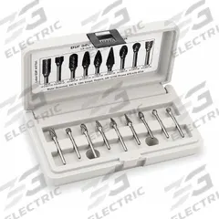 WIDIA Carbide Bur Set: 1/8" Shank, 9 pc (MPN M40588). Key specifications — Trade Number: SG-42; Brand: WIDIA METAL REMOVAL.