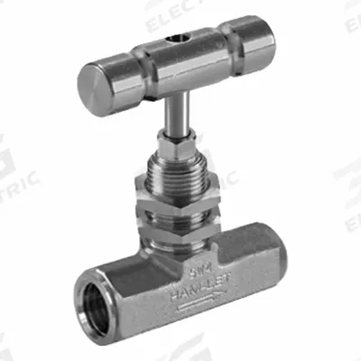 HAM-LET Plumbing Needle Valves: Inline Valve Body, 316 Stainless Steel, Integral Bonnet - Stainless Steel Straight-Body Needle Valves