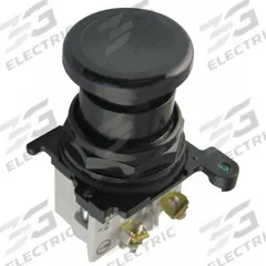 EATON Mushroom Head Push Button: Non-Illuminated, Mushroom Head Profile, Metallic, 30 mm, 1NO/1NC (MPN E34LB1-1X). Key specifications — Brand: EATON; Action: Momentary; Series: E34; Push Button Material Type: Metallic.