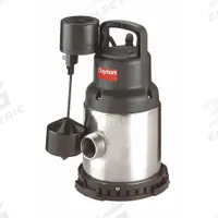 DAYTON Submersible Sump Pump: 1/2 hp, 115V AC, 35 gpm Flow Rate @ 10' of Head, 1 1/4 in MNPT, 2.9 A (MPN 3YU73). Key specifications — Rated Voltage: 115V AC; Brand: DAYTON; Switch: Piggyback Vertical Float.