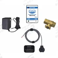 FLOODMASTER Leak Detection Shut-Off Valve: Detection and Alarm Shutoff System, Brass, 120V AC (MPN RS-094-1). Key specifications — Connection Type: NPT; Material: Brass; Product Type: Detection and Alarm Shutoff System; Standards: MA Board of Registration of Plumbers Approval Code P1-0515-489; Voltage: 120V AC; Audio Alarm: Included; Brand: FLOODMASTER; Includes: Magnetized Water Sensor w/ 8 ft Lead Wire.