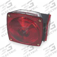 GROTE Trailer Light: Incandescent, Trailer Light, Red, Rectangular, 4 1/2 in Overall Ht, Bracket (MPN 52312). Key specifications — Standards: FMVSS 108; Electrical Connection: Wire Harness; Brand: GROTE; Installation Type: Removable; Lens Color: Red; Mount Type: Bracket; Lighting Technology: Incandescent; Light Type: Trailer Light.