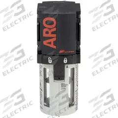 ARO Compressed Air Filter: Particulate, 1/4 in NPT, 5 micron, 49 cfm, 150 psi Max Op Pressure, 1000 (MPN F35121-400). Key specifications — attr110055: 1000; attr110008: ARO.