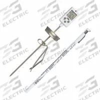 CDN Thermometer: Candy, Multiline LCD, 10 7/8 in Overall Lg, Metal Detectable (MPN DTC450). Key specifications — Accuracy: ±1.5 °F; Brand: CDN; Case Material: ABS Plastic; Display Type: Multiline LCD; Features: Easy to use; Lens Material: LCD; NSF Certified: No; Thermometer Type: Thermometer.