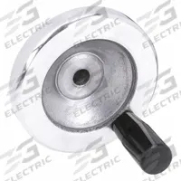 KIPP Hand Wheel: Solid, Revolving Handle, Aluminum, 5/8 in Bore, 160 mm Dia, Zinc-Plated (MPN K0161.4160XCQ). Key specifications — Brand: KIPP.