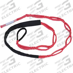 ALL GEAR Rope Sling: Polyester, 1/2 in Rope Dia, 8 ft, 1,980 lb Working Load Limit, Red (MPN AGRCS12S-128). Key specifications — attr995048: ALL GEAR; attr995063: Fixed.