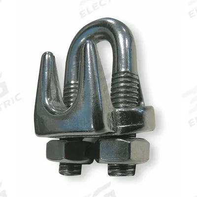 Dayton Wire Rope U-Bolt Clip: 3/16 in Compatible Rope Dia, 3 3/4 in Rope Turnback Lg - U-Bolt Clips