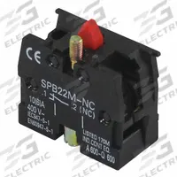 DAYTON Contact Block: 22 mm Panel Mounting Size, 1NC, Momentary, Universal Series, Screw Terminals (MPN 20C817). Key specifications — Switch Action: Momentary; Terminal Connection Type: Screw Terminals; Brand: DAYTON; Compatible with Series: Universal.