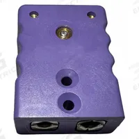 DAYTON Thermocouple Connector: Jack, For Type E Thermocouple Type, Std Jack, 2 Pins, Round, Round (MPN 794F59). Key specifications — Pin Shape: Round; Product Type: Jack; Contact Material: Chromel; Connector Type: Standard Jack; Brand: DAYTON; Color: Purple; Body Material: Thermoplastic Nylon; Manufacturer Part Number: 794F59.