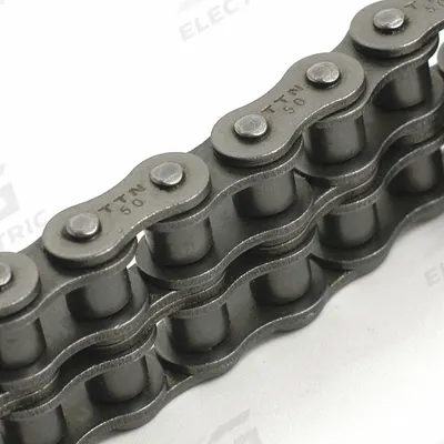 TRITAN Roller Chain: Steel, Double Strand, 12B, 3/4 in Pitch, 10 ft Overall Lg - British Standard Roller Chains