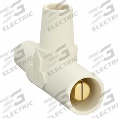 Tapping Tee: Female-Male-Female, White, 600V AC/600V DC, 400 A, Series 16 (MPN HBLTW). Key specifications — Brand: HUBBELL; Gender Configuration: Female-Male-Female.