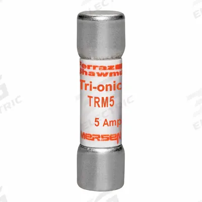 MERSEN Fuse: TRM Series, Midget, Time-Delay, 5 A, 250 V AC, 13/32 in x 1 1/2 in - Time-Delay Cylindrical Fuses