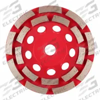 MILWAUKEE Double Row Diamond Cup Wheel: Double Row, 4-1/2" Dia, 5/8"-11 Arbor, 18 Segment (MPN 49-93-7754). Key specifications — Series: Diamond Max™; Brand: MILWAUKEE.