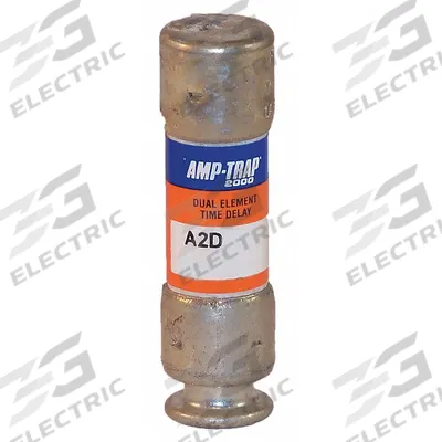 MERSEN Fuse: Class RK1, A2D-R Series, Time-Delay, 9 A, 250 V AC, 250 V DC - Time-Delay Cylindrical Fuses