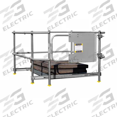 GARLOCK SAFETY SYSTEMS Roof Hatch: 3 1/2 ft Overall Ht, Steel, Galvanized, Silver - Roof Hatch Guardrail System Kits