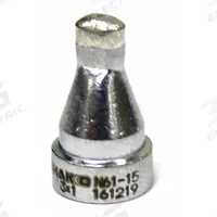 HAKKO Nozzle: Oval, 4.8 mm W, For Use With FR-301/4101/4102/4103/4104 (MPN N61-15). Key specifications — Brand: HAKKO; Manufacturer Part Number: N61-15.