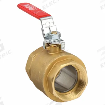 APPROVED VENDOR Manual Two-Way Ball Valve: 2 in, Brass, Straight, FIP x FIP - Brass Ball Valves