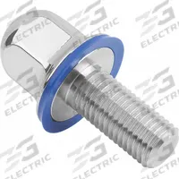 Hygienic Hex Head Bolt w/Washer: Stainless Steel, Fully Threaded, M12, 35 mm Fastener Lg, Grade 316L (MPN K1647.1112X35). Key specifications — Brand: KIPP; Washer Type: FDA-Approved Pre-Mounted Sealing.
