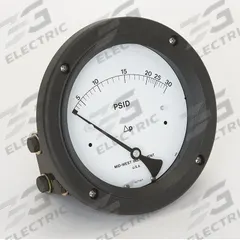 MIDWEST INSTRUMENT Differential Pressure Gauge: Back, 1/4 in NPT Female, ±3-2-3% Gauge Accuracy, 140 (MPN 140-AC-00-OO-30P). Key specifications — Sensor Type: Diaphragm; Series: 140; Housing Material: Aluminum; Certificate of Calibration: Not Included; Gauge Accuracy: ±3-2-3%.