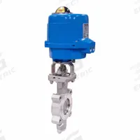 BONOMI Electrically Actuated Butterfly Valve: Stainless Steel, 24V AC/DC, 4 in Pipe Size, Lug, RPTFE (MPN ME9101-002-4). Key specifications — Brand: BONOMI; Input Control Signal: Manual; Disc Material: Stainless Steel.