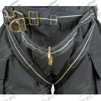 GEMTOR Rescue Harness: II, Kevlar, 34 in Waist Size (Min), 40 in Waist Size (Max) (MPN 544FR-0). Key specifications — Brand: GEMTOR; Standards: NFPA 1893; Hardware Material: Steel; Webbing Materials: Kevlar; Back D-Ring: No; Class: II; Color: Black; Front D-Ring: No.