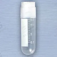 APPROVED VENDOR Cryogenic Vial: Cryogenic, Polypropylene, 2 mL, 12.5 mm Body Dia, Sterile, Colorless (MPN 3011). Key specifications — Self-Standing: Not Self-Standing; Brand: APPROVED VENDOR; Vial Type: Cryogenic; Body Color: Colorless; Includes Closure: Yes; Bottom Shape: Round; Thread Location: External.