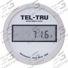 TEL-TRU Digital Thermometer: -67°F to 302°F, +/-0.4, 0.1°F /0.1°C, Fahrenheit (MPN ND3BXDV11W1-P12126). Key specifications — Brand: TEL-TRU; Accuracy: +/-0.4.
