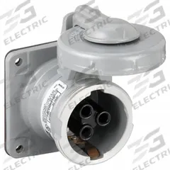 HUBBELL Pin and Sleeve Receptacle: Silver, 250V DC/600V AC, Three Phase, 30 A, 3 Pole, 4 Wire (MPN HBL430RS1W). Key specifications — Brand: HUBBELL.