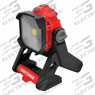 CRAFTSMAN Flashlight: 20V MAX*, Flashlight, 1,825 lm Max., 2 Modes, Kick Stand - Craftsman Flashlights
