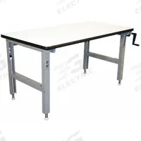PRO-LINE Workbench: Adj Ht, Laminate, 60 in x 36 in, 750 lb Overall Load Capacity, Gray (MPN IWELH6036P). Key specifications — Brand: PRO-LINE.