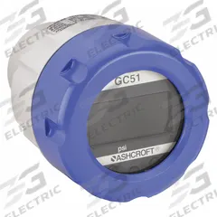 Indicating Transmitter: 0 psi to 100 psi, 4 to 20 mA, Screw Terminals, 1/4 in Female NPT, IP66 /4 (MPN GC517F0242CD100#G). Key specifications — Burst Pressure: 5x Range; Display Type: Digital; Display Screen Type: LCD; Brand: ASHCROFT; Accuracy: ±0.25% of Full Scale; Power Required: 12 to 32 V DC.