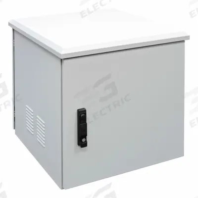ELECTRIDUCT Network Cabinet: 12 Rack Units, 25 1/8 in x 23 5/8 in x 21 5/8 in, Powder Coated - Fan-Cooled Server Rack Enclosures & Network Cabinets